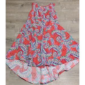 Jessica London Coral Paisley Hi-Low Dress Size 18W